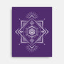The Eye D20-none stretched canvas-ShirtGoblin
