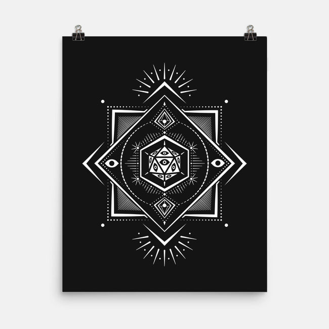 The Eye D20-none matte poster-ShirtGoblin