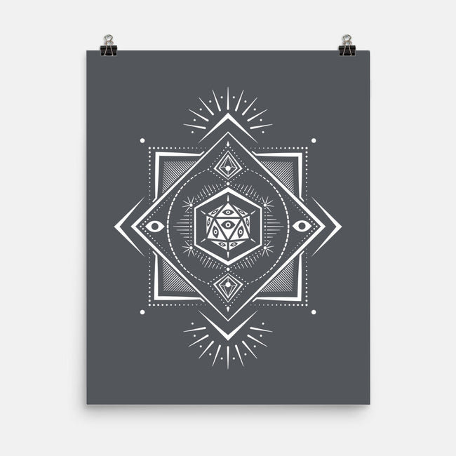The Eye D20-none matte poster-ShirtGoblin