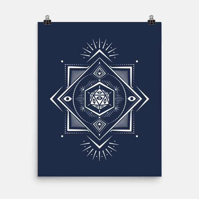 The Eye D20-none matte poster-ShirtGoblin