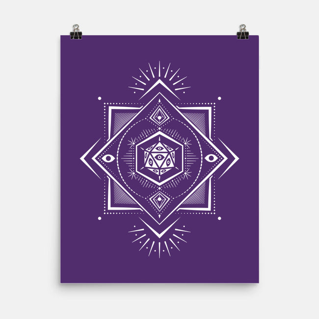 The Eye D20-none matte poster-ShirtGoblin