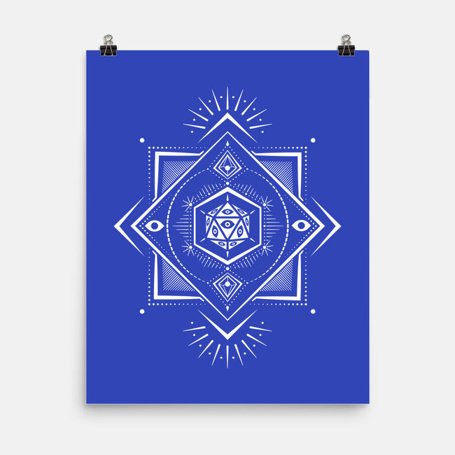 The Eye D20-none matte poster-ShirtGoblin