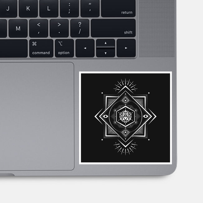 The Eye D20-none glossy sticker-ShirtGoblin