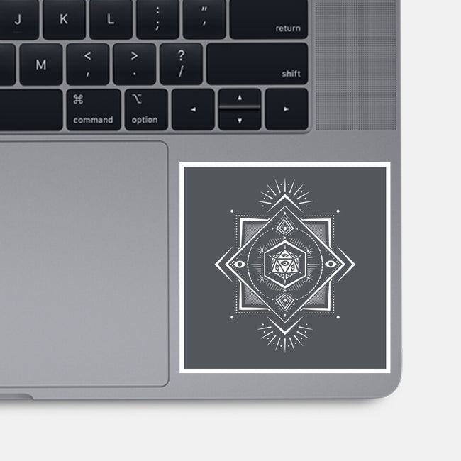 The Eye D20-none glossy sticker-ShirtGoblin