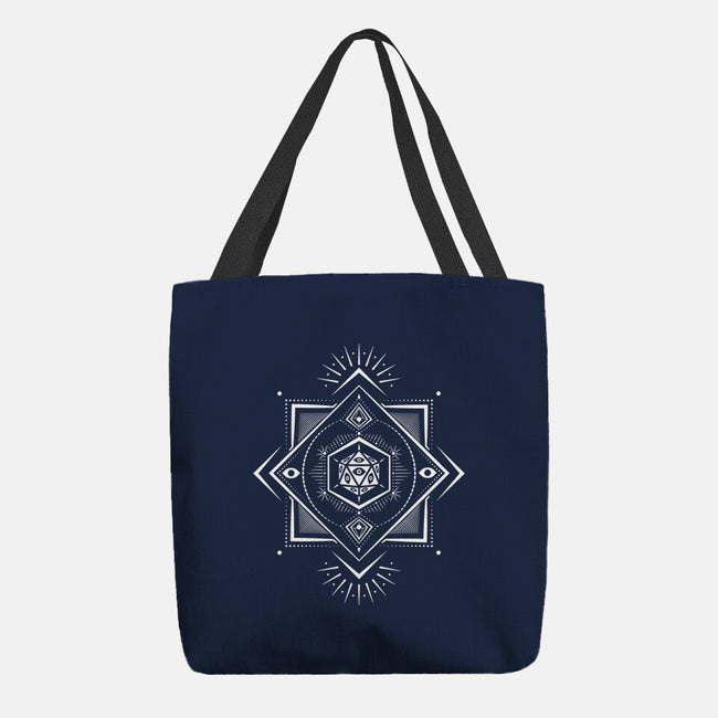 The Eye D20-none basic tote-ShirtGoblin