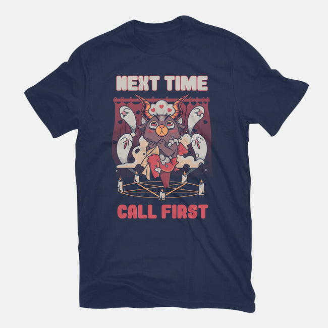 Next Time Call First-mens premium tee-yumie