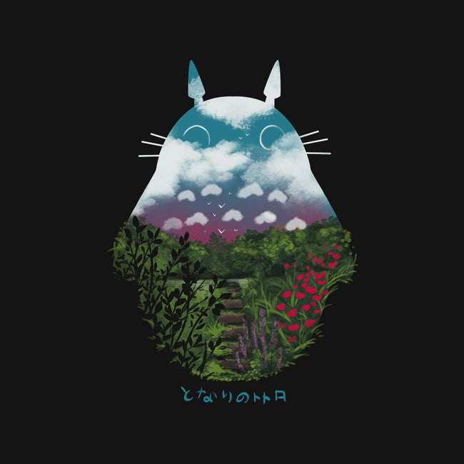 Anime Scenery-womens basic tee-pescapin