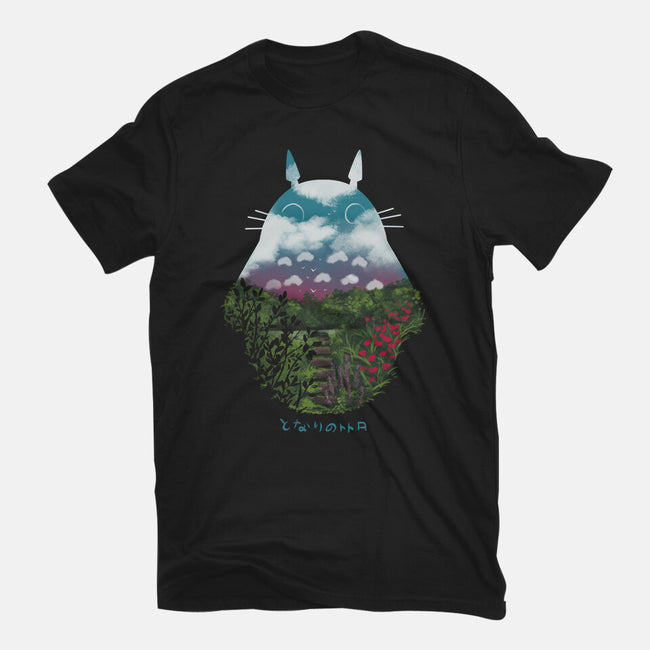 Anime Scenery-womens basic tee-pescapin