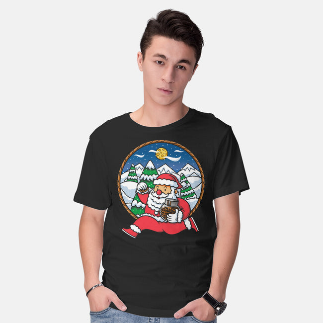 Santa Run-mens basic tee-krisren28
