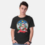 Santa Run-mens basic tee-krisren28