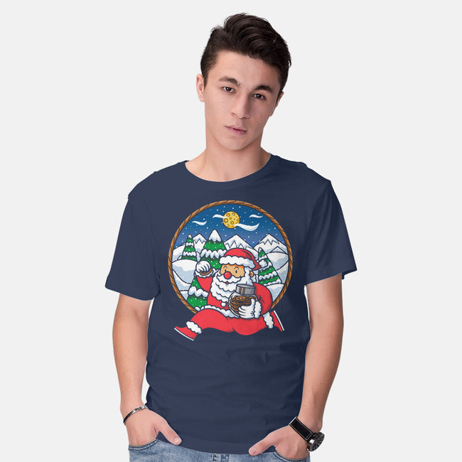 Santa Run-mens basic tee-krisren28