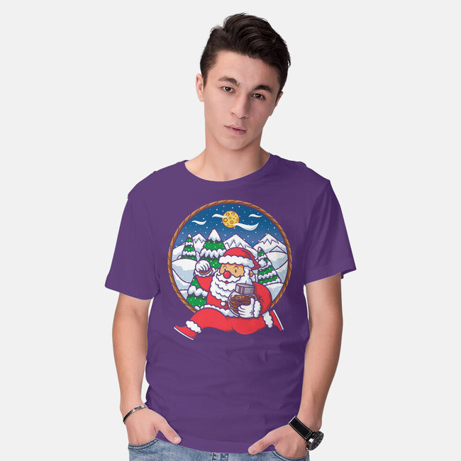 Santa Run-mens basic tee-krisren28
