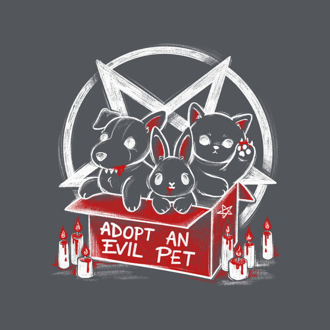 Adopt An Evil Pet-none removable cover throw pillow-NemiMakeit