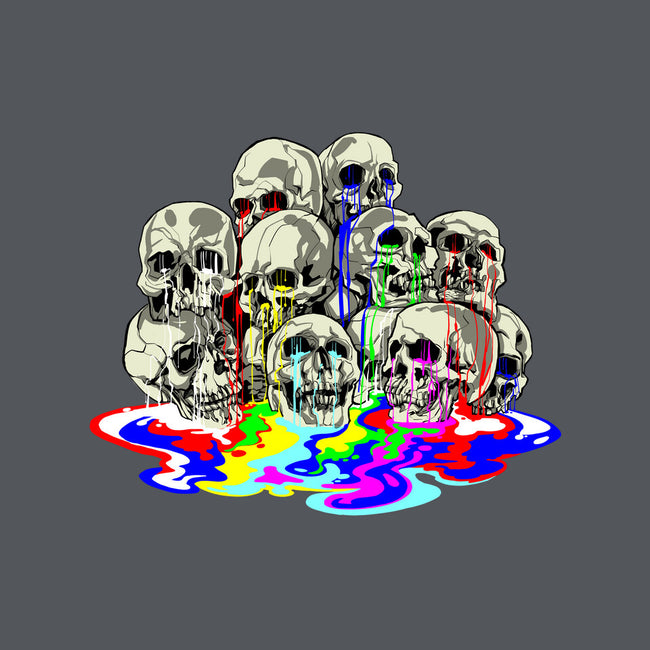 Melting Skulls-none memory foam bath mat-zascanauta