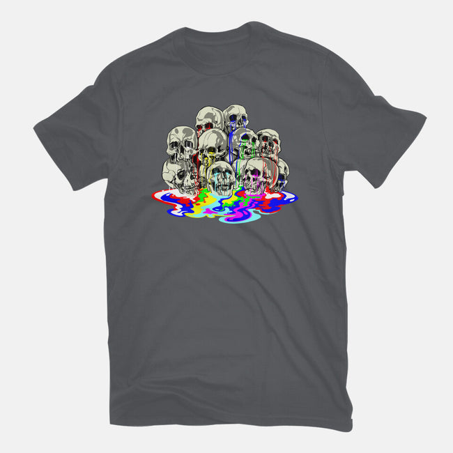 Melting Skulls-womens fitted tee-zascanauta