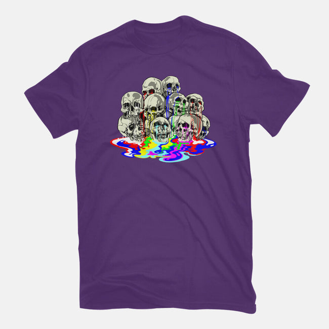 Melting Skulls-womens fitted tee-zascanauta