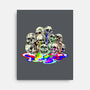 Melting Skulls-none stretched canvas-zascanauta