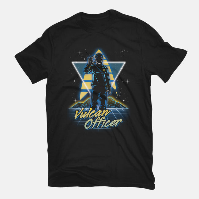 Retro Vulcan Officer-mens premium tee-Olipop