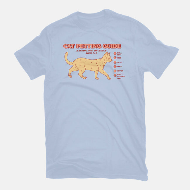 Cat Petting Guide-womens fitted tee-Thiago Correa