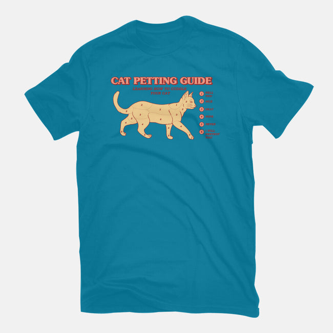 Cat Petting Guide-womens fitted tee-Thiago Correa