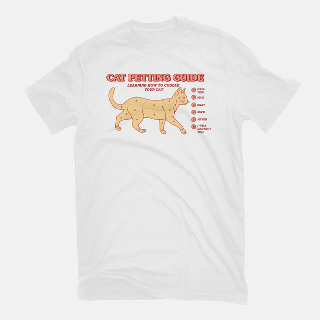 Cat Petting Guide-womens fitted tee-Thiago Correa