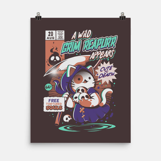 Grim Reapurr-none matte poster-ilustrata