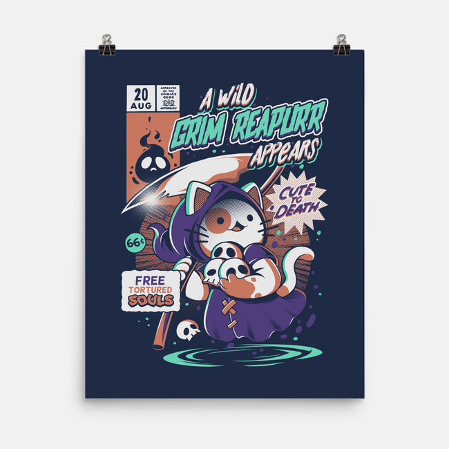 Grim Reapurr-none matte poster-ilustrata