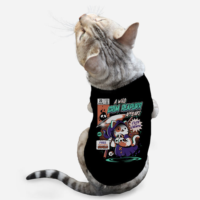 Grim Reapurr-cat basic pet tank-ilustrata