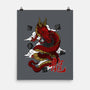 The Dice Dragon-none matte poster-ShirtGoblin
