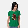 The Dice Dragon-womens basic tee-ShirtGoblin