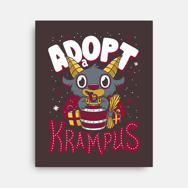 Adopt a Krampus-none stretched canvas-Nemons