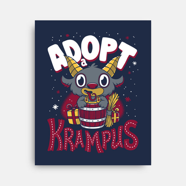 Adopt a Krampus-none stretched canvas-Nemons