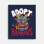 Adopt a Krampus-none stretched canvas-Nemons