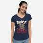 Adopt a Krampus-womens v-neck tee-Nemons