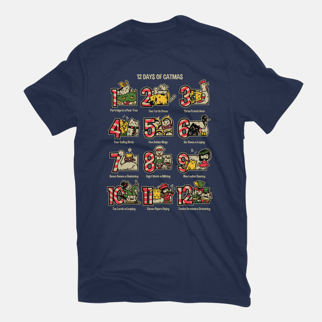 12 Days Of Catmas-womens fitted tee-krisren28