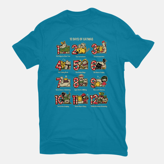 12 Days Of Catmas-womens fitted tee-krisren28