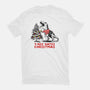 T-Rex Hates Christmas-womens fitted tee-NemiMakeit
