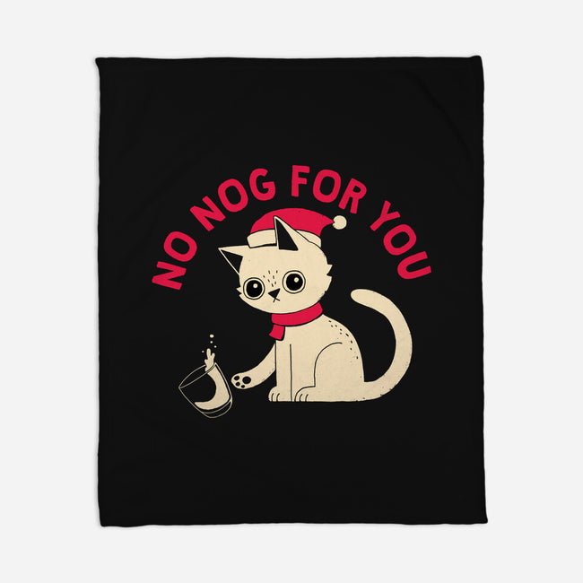 No Nog For You-none fleece blanket-DinoMike