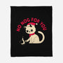 No Nog For You-none fleece blanket-DinoMike