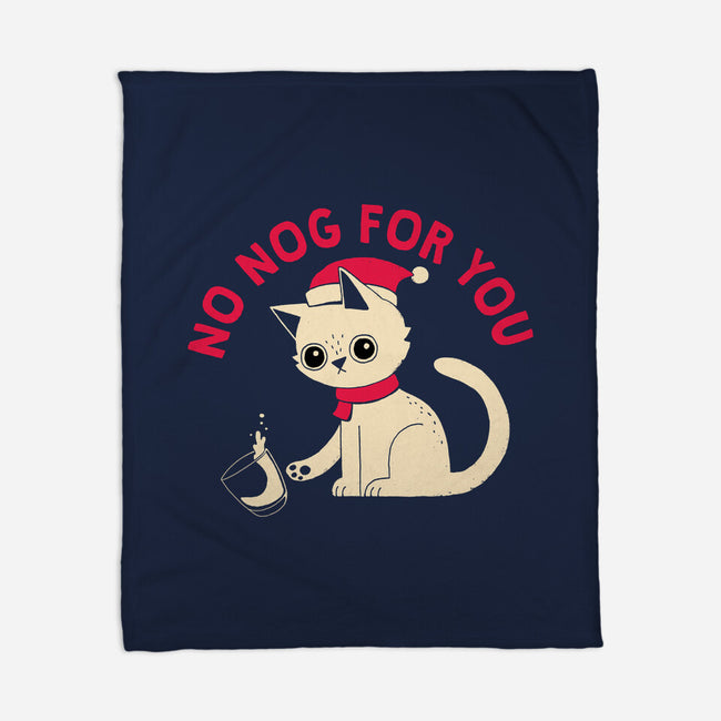 No Nog For You-none fleece blanket-DinoMike