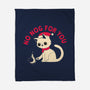 No Nog For You-none fleece blanket-DinoMike