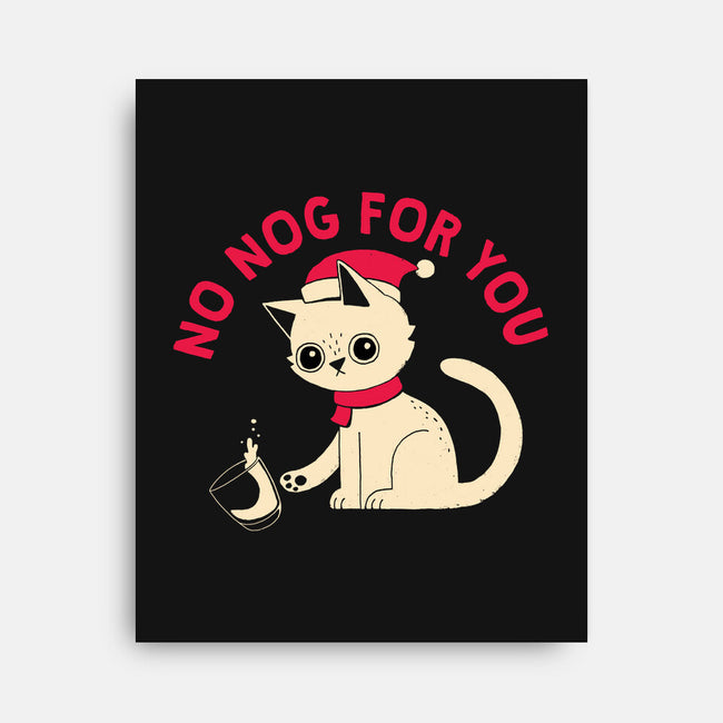 No Nog For You-none stretched canvas-DinoMike