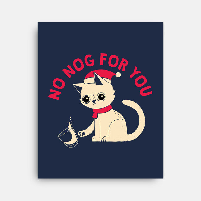 No Nog For You-none stretched canvas-DinoMike