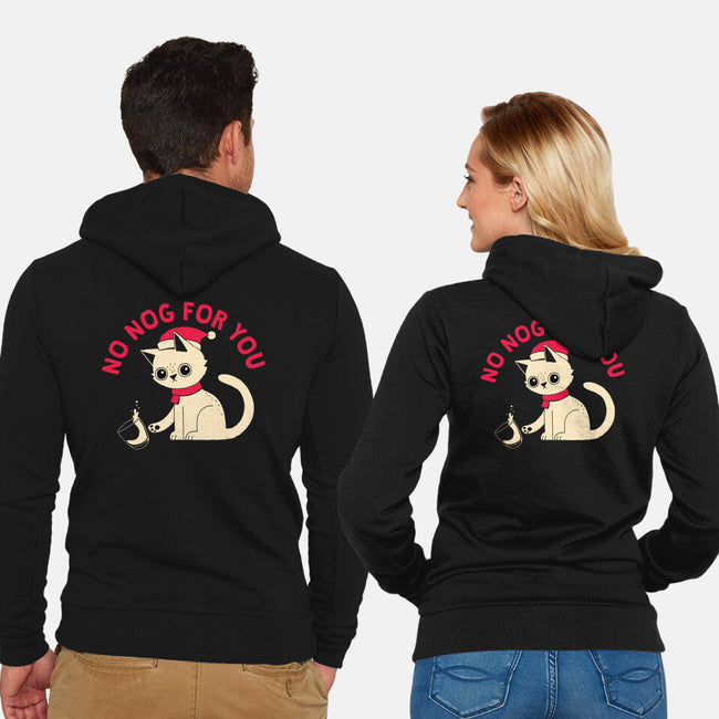 No Nog For You-unisex zip-up sweatshirt-DinoMike