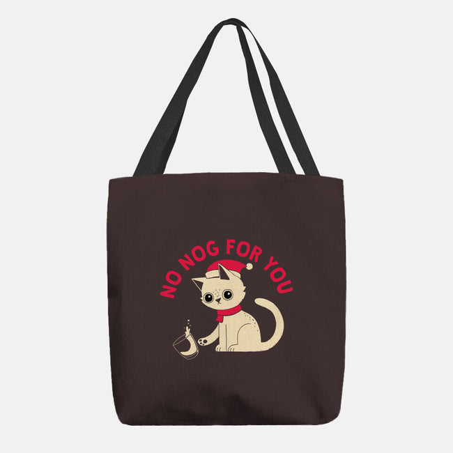 No Nog For You-none basic tote-DinoMike