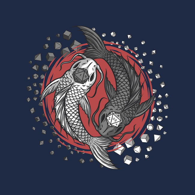 Dice Fish-none stretched canvas-ShirtGoblin