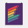 Dice Stripes-none matte poster-ShirtGoblin