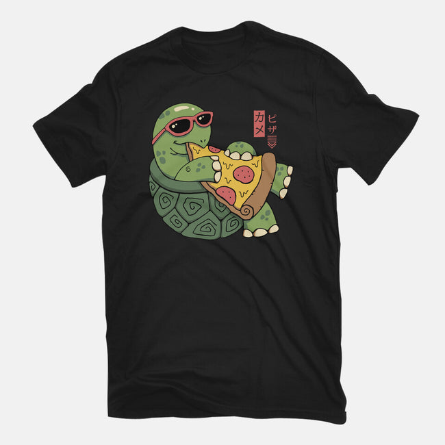 Pizza Turtle-mens premium tee-vp021