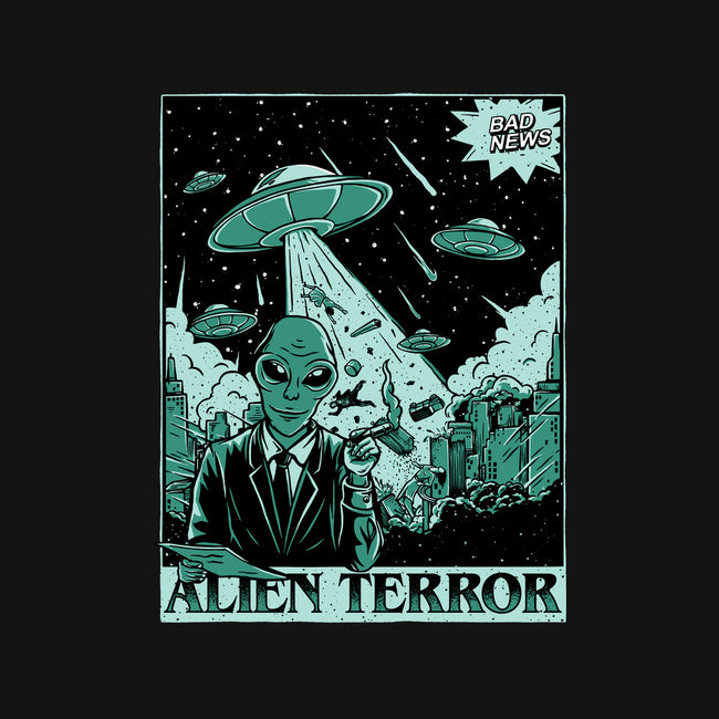 Alien Attacks The City-cat basic pet tank-Slikfreakdesign