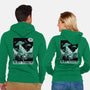 Alien Attacks The City-unisex zip-up sweatshirt-Slikfreakdesign